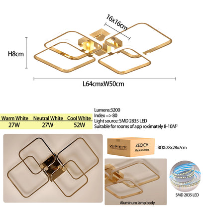 SmartGlow Dimmable LED Chandelier with Remote