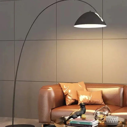 Arc Floor Lamp with Marble or Metal Base, Dimmable LED