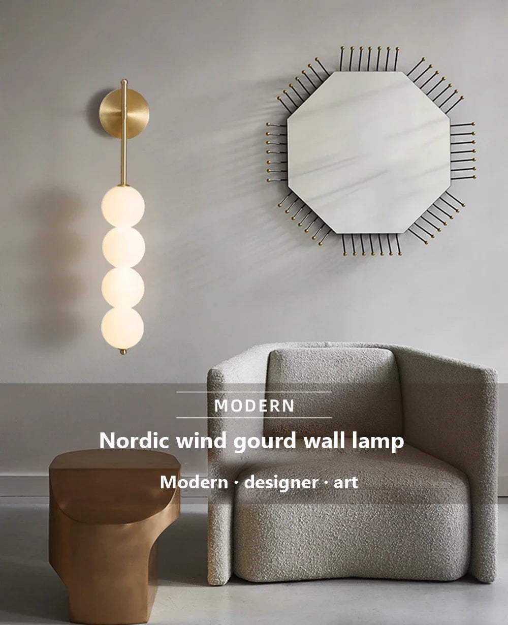 GourdGlow LED Wall Sconce - Modern Ambient Lighting