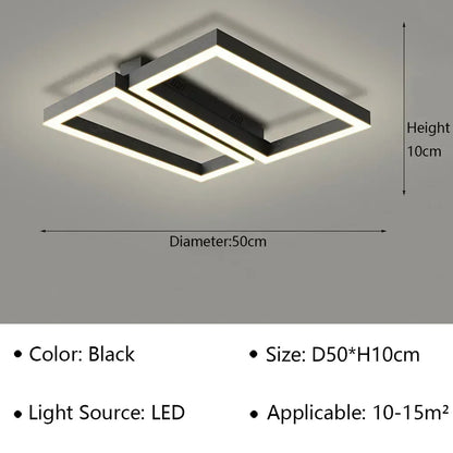 LuminaChic: Modern LED Chandelier for Stylish Spaces