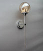 Gold Aura Round Glass Wall Sconce - Nordic Style