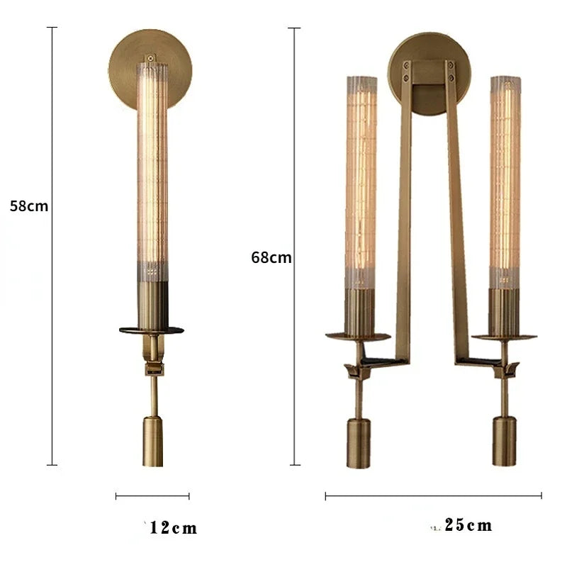 CopperGlow Modern Wall Sconce Light Fixture