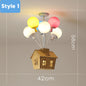 Colorful Balloon LED Wood Ceiling Light