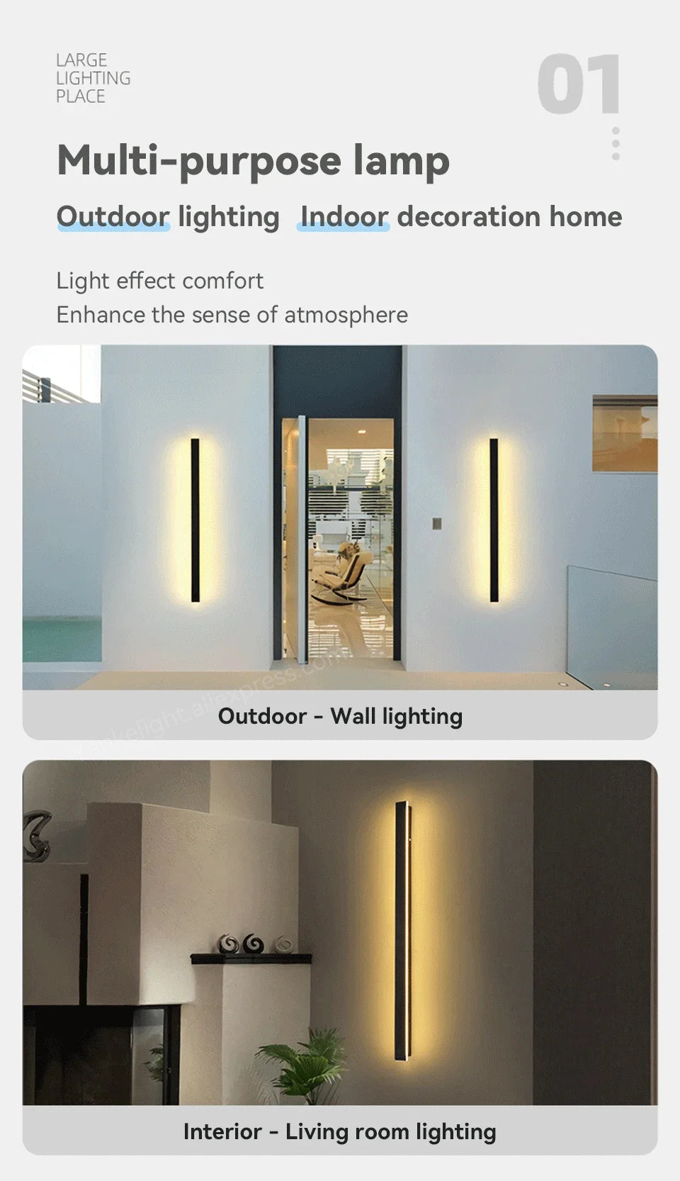 Nordic Waterproof LED Wall Sconce - Patio Light