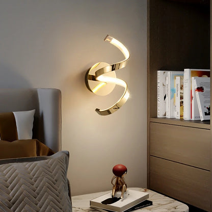 WINZSC Modern Spiral Wall Lamps