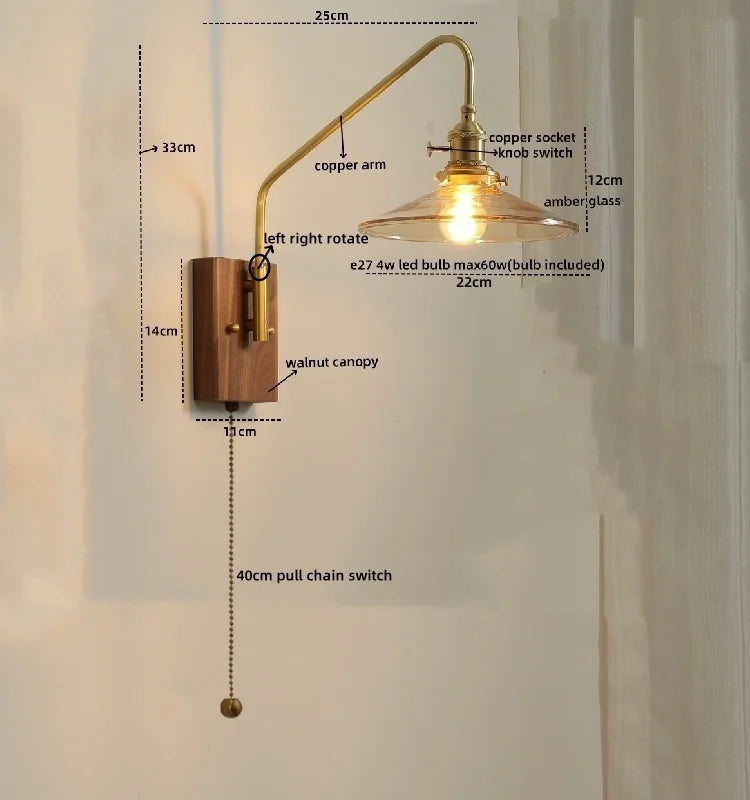 Copper Glow LED Wall Sconce - Modern Home Elegance