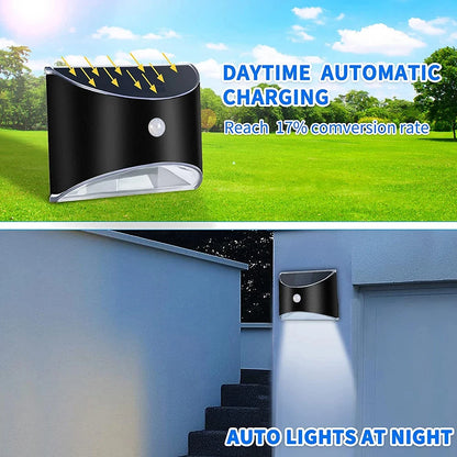 Sunlit Sconce: Waterproof Solar Wall Light