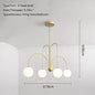 8 Head Milky Ball Chandelier