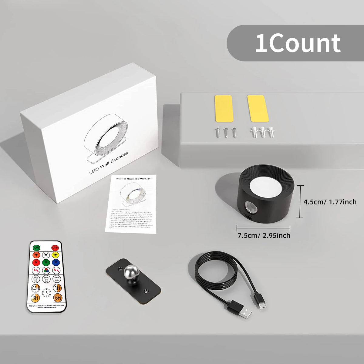 Rechargeable Touch Wall Sconce