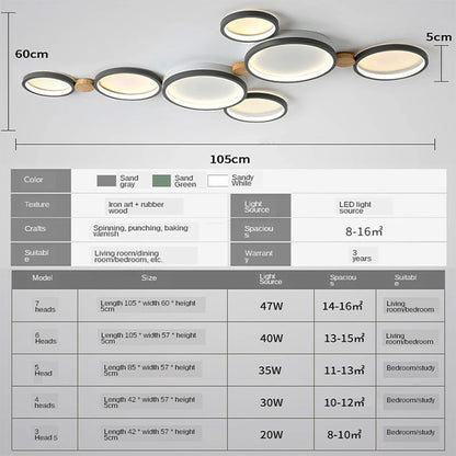 VersaGlow Modern LED Ceiling Lamp