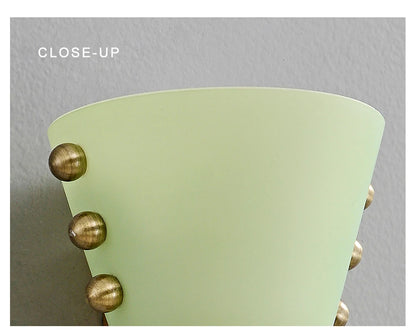 Chic Glass Bloom Wall Sconce - Pink & Green Delight