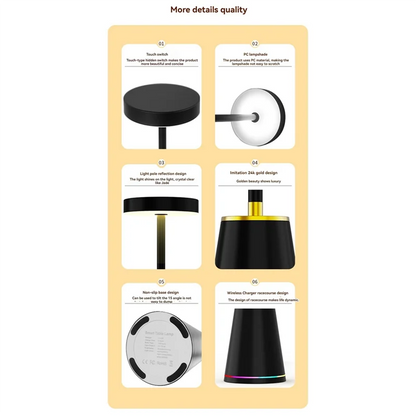 LumaTouch Cordless LED Desk Lamp