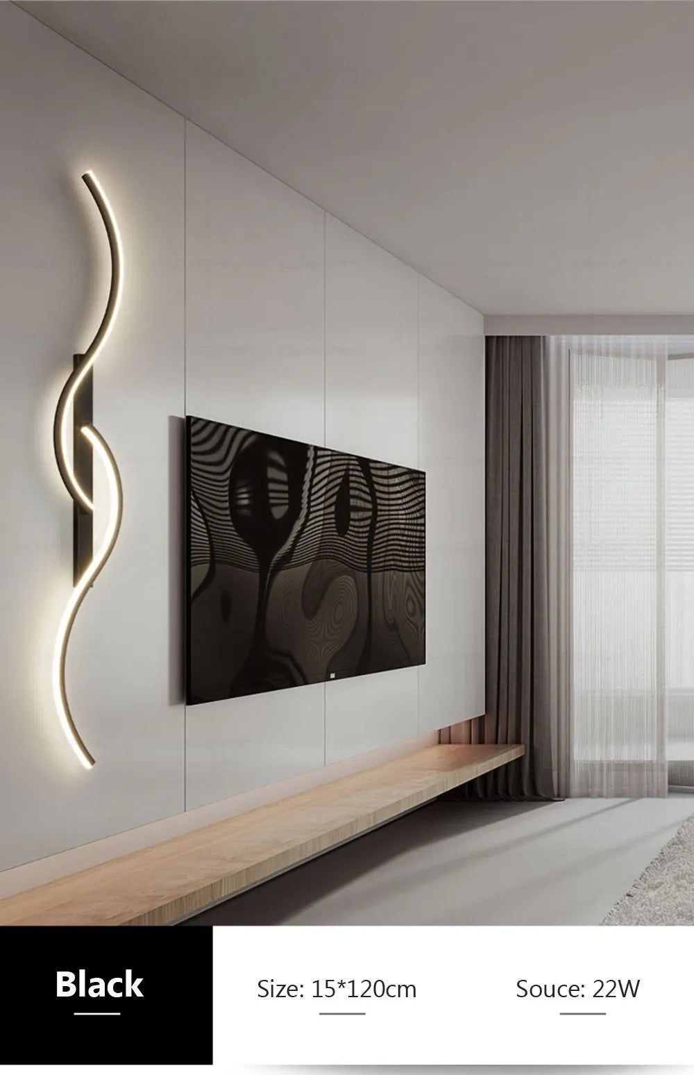 GlowStrip Minimalist LED Wall Sconce