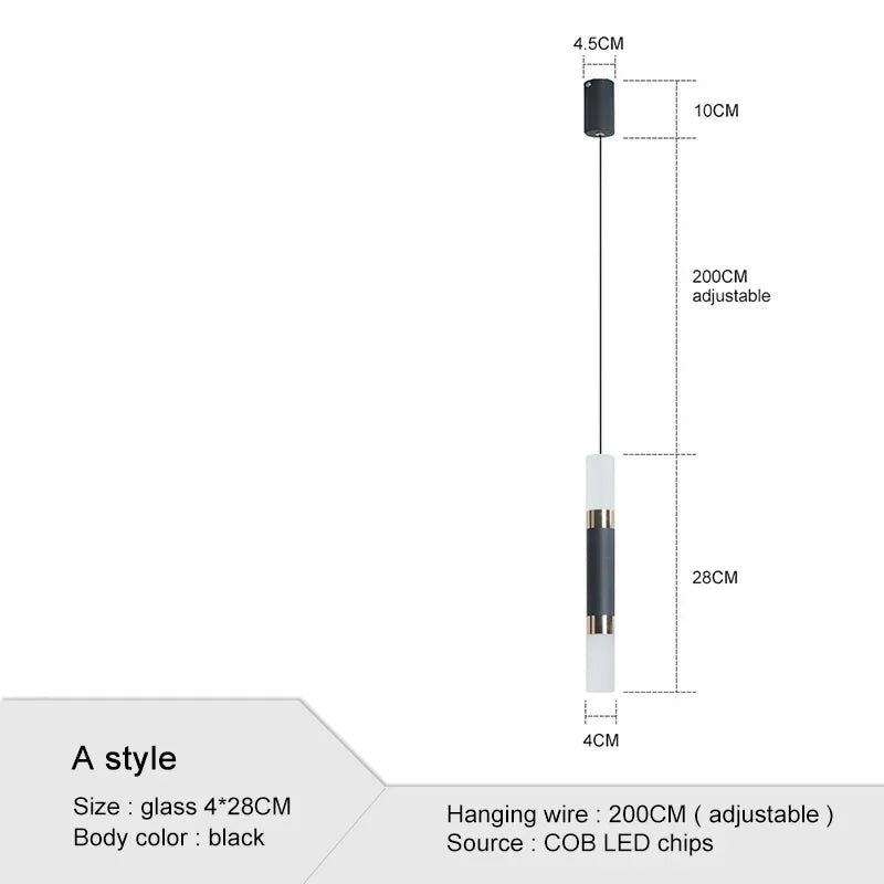 LED Glow Pendant Light Set