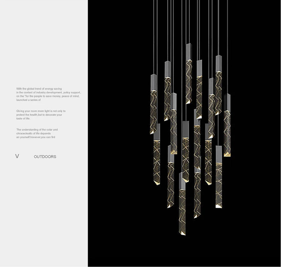 Crystal Loft LED Chandelier