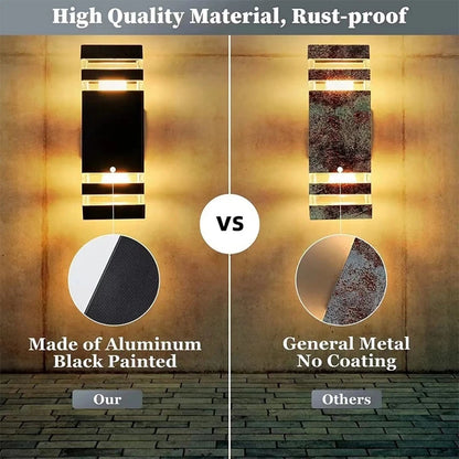 TriColor LED Outdoor Wall Light - IP65 Waterproof