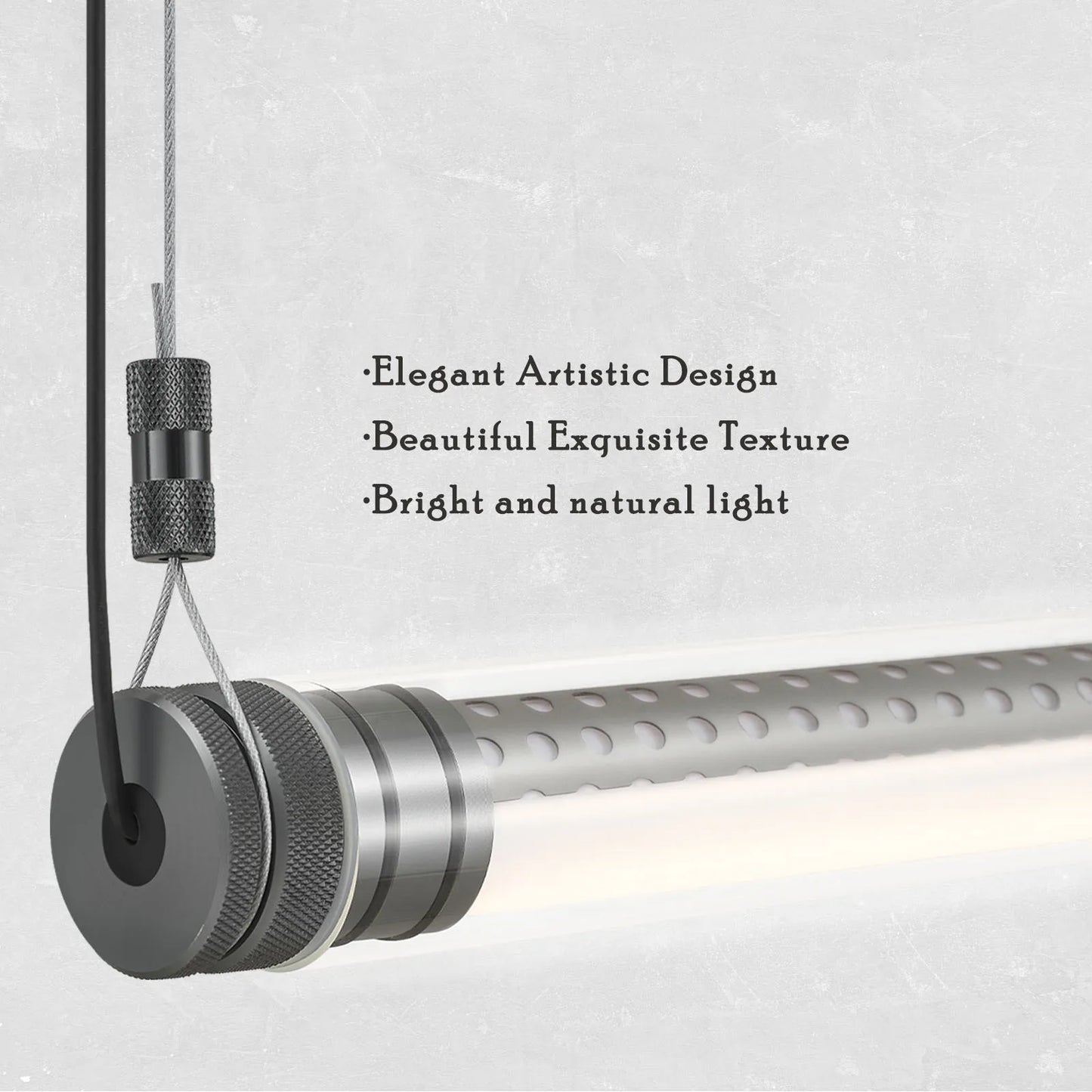 Clear Tube LED Pendant Light