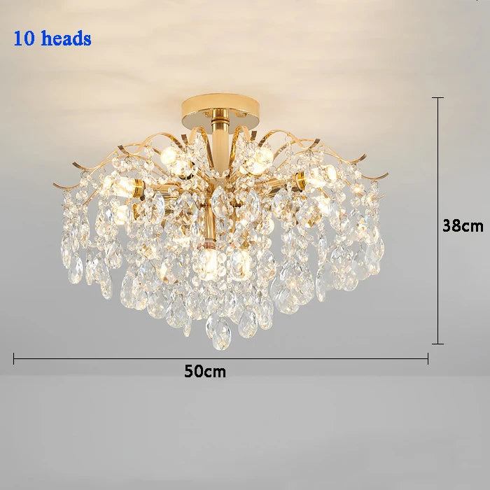Gold Crystal Chandelier