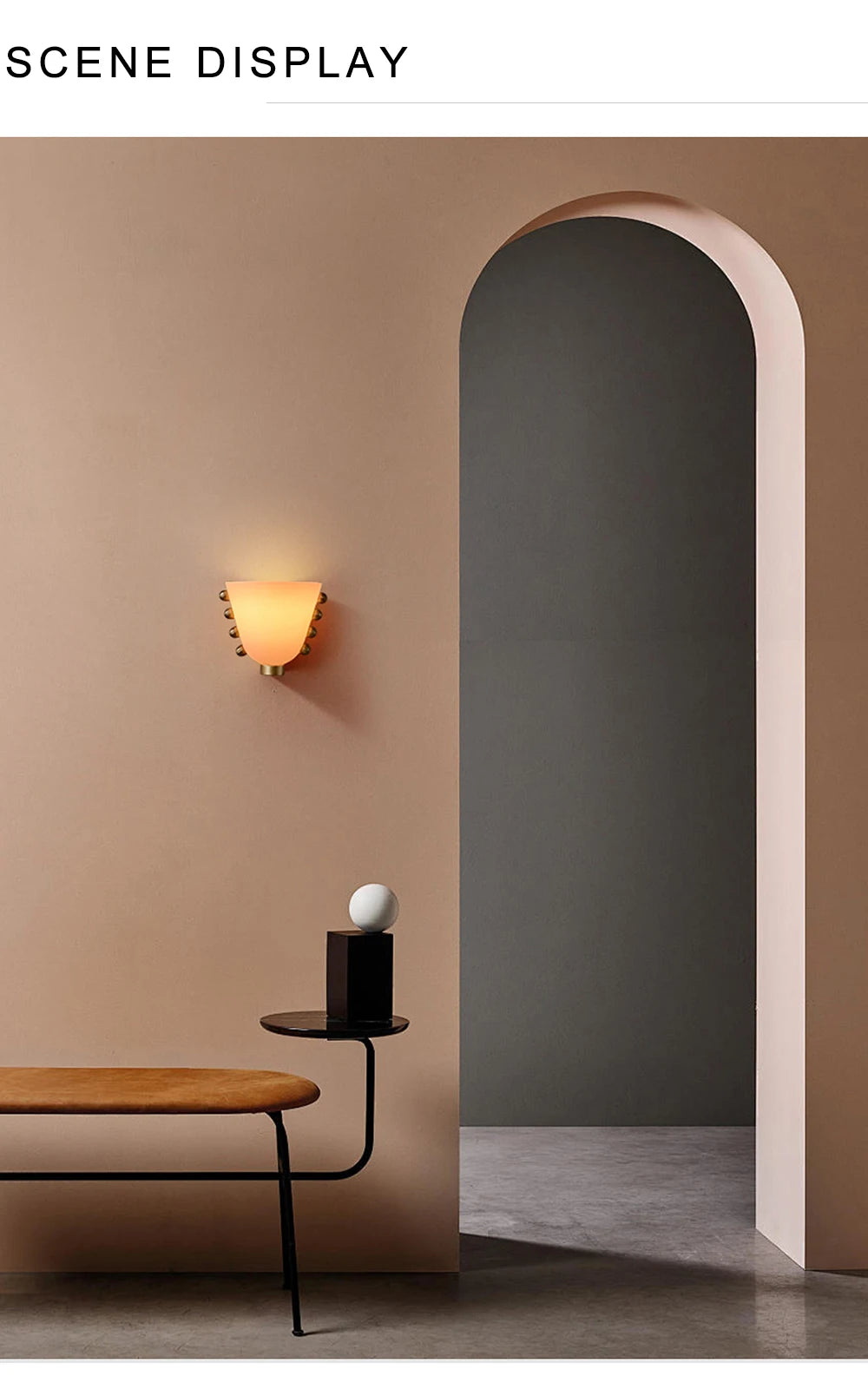 Chic Glass Bloom Wall Sconce - Pink & Green Delight