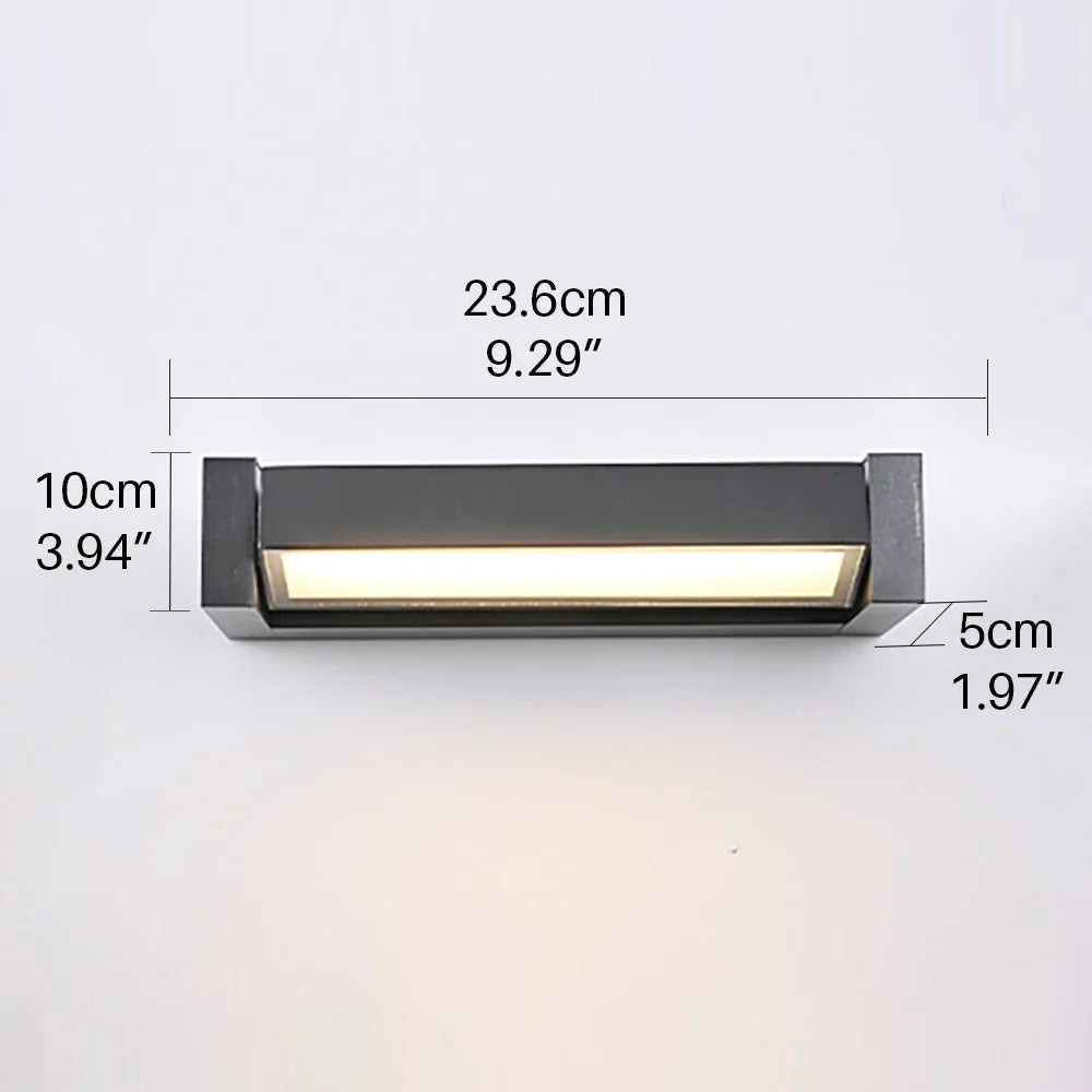 AquaGlow Waterproof LED Porch Sconces