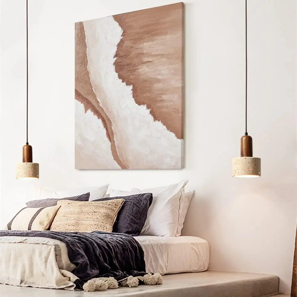 Travertine Cylinder Mini Pendant