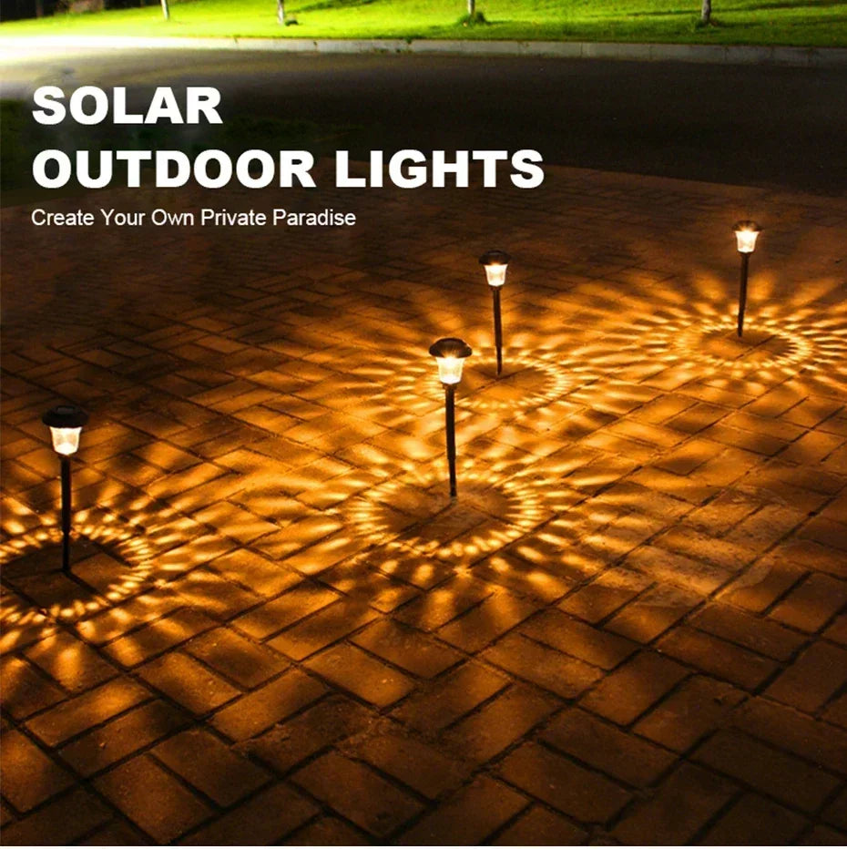 GlowPath Solar Garden Lights - Waterproof LED Elegance