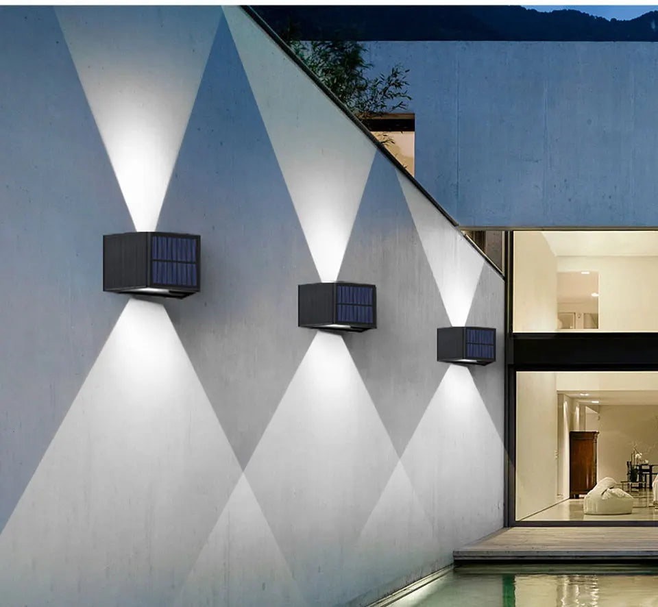 SolarGlow Up & Down Wall Lamp Garden Decor