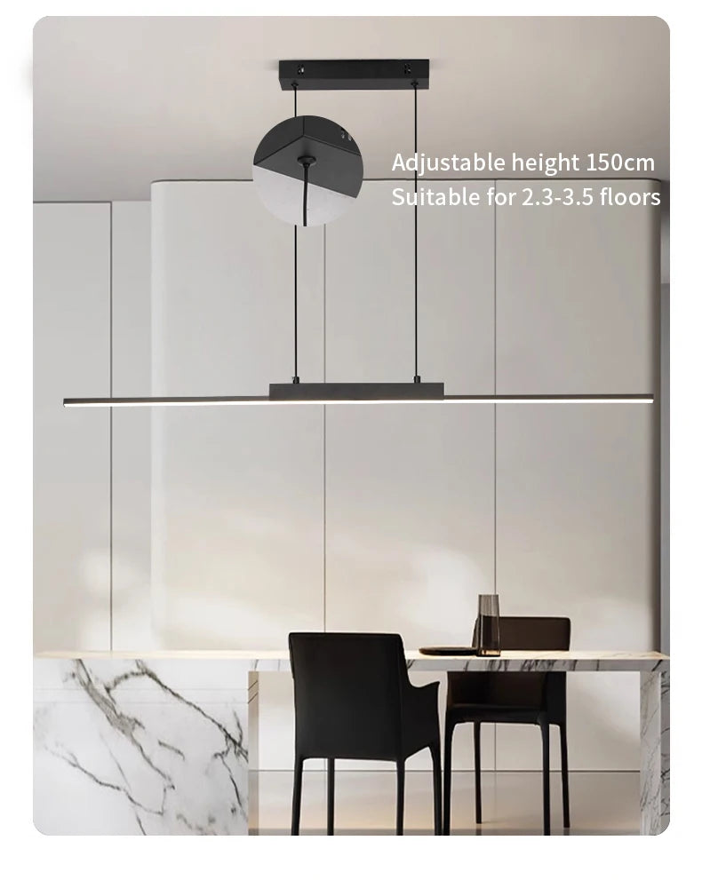 Slim Linear LED Pendant