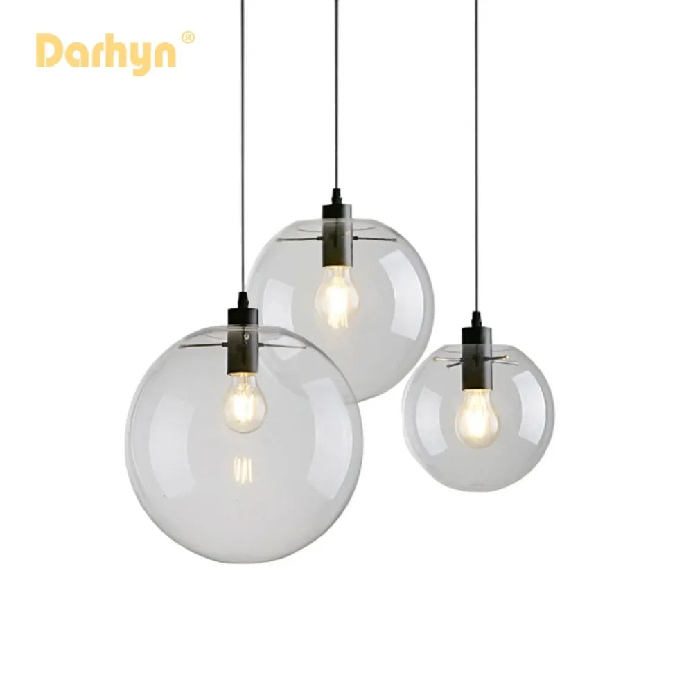 Glass Bubble Pendant Light