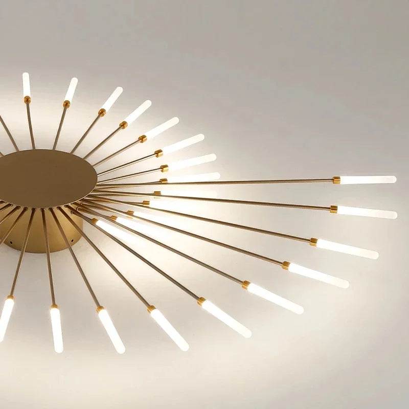 Lumin Spiral Fireworks LED Chandelier