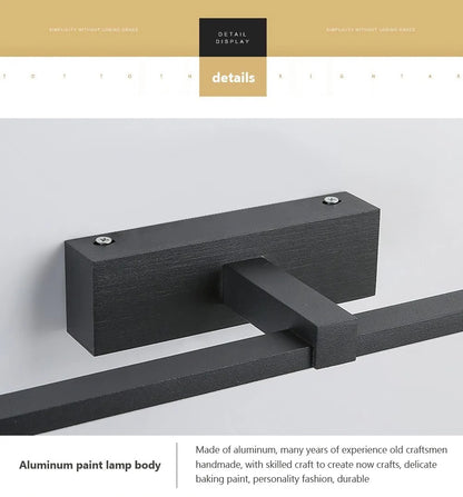 LED Mirror Lights Wall Lamps Recharge