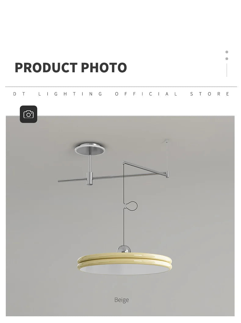 EyeCare Round Rotatable Dining Glam Light