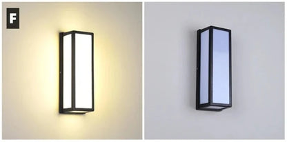 Modern Black LED Outdoor Wall Sconce