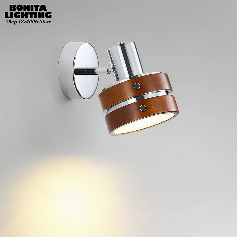 Retro Walnut Wall Sconces
