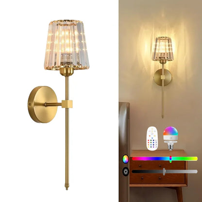 Wireless Crystal Wall Sconce