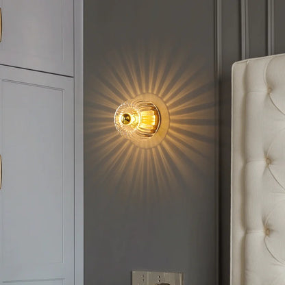 Elegant LED Glass Wall Sconce for Modern Spaces