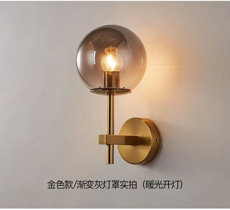 Nordic Glow: Sphere LED Wall Sconce Light