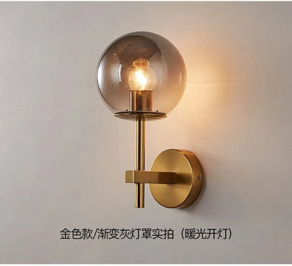 Nordic Glow: Sphere LED Wall Sconce Light