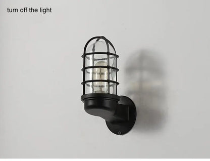 Rustic Glow: Outdoor Waterproof Wall Lamp