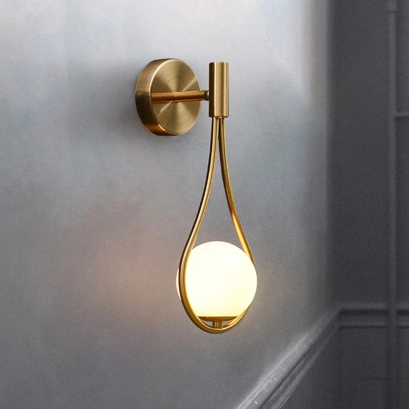 Nordic Glow Plug-In Wall Sconce Light