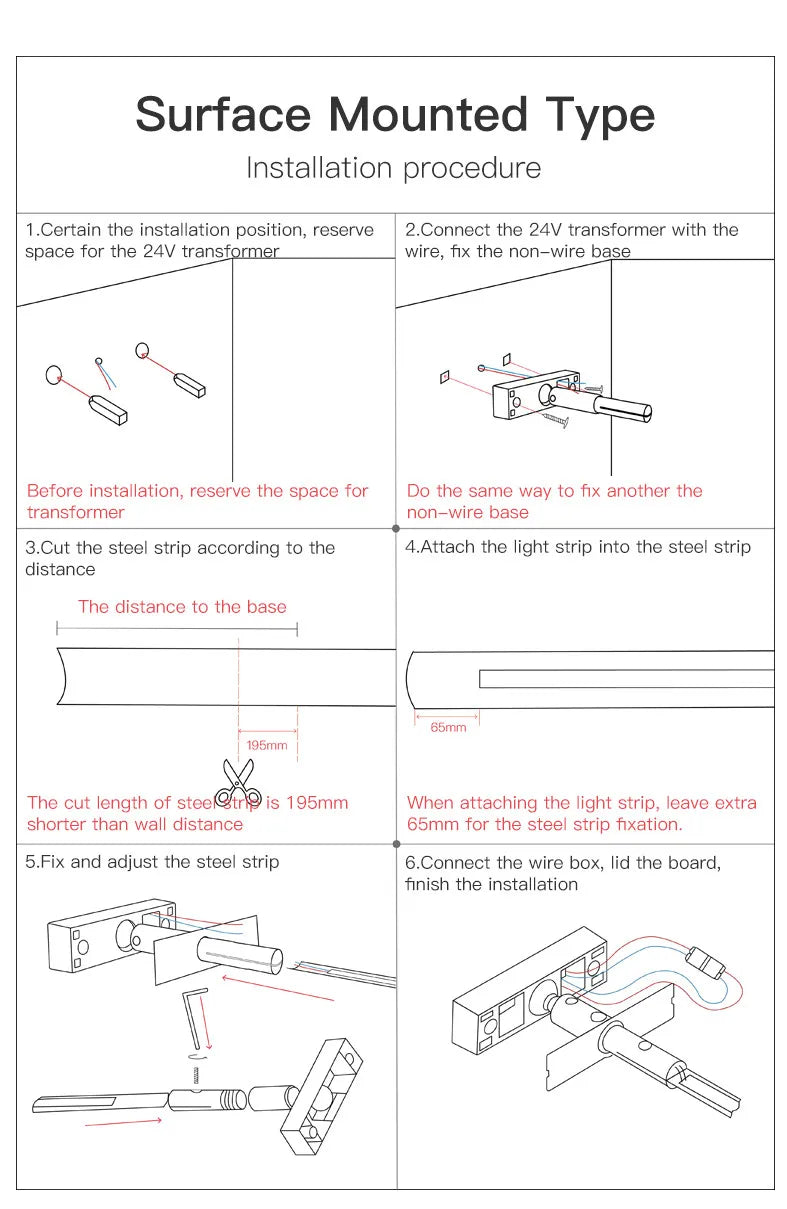 Skyline Steel Strip LED Wall Light