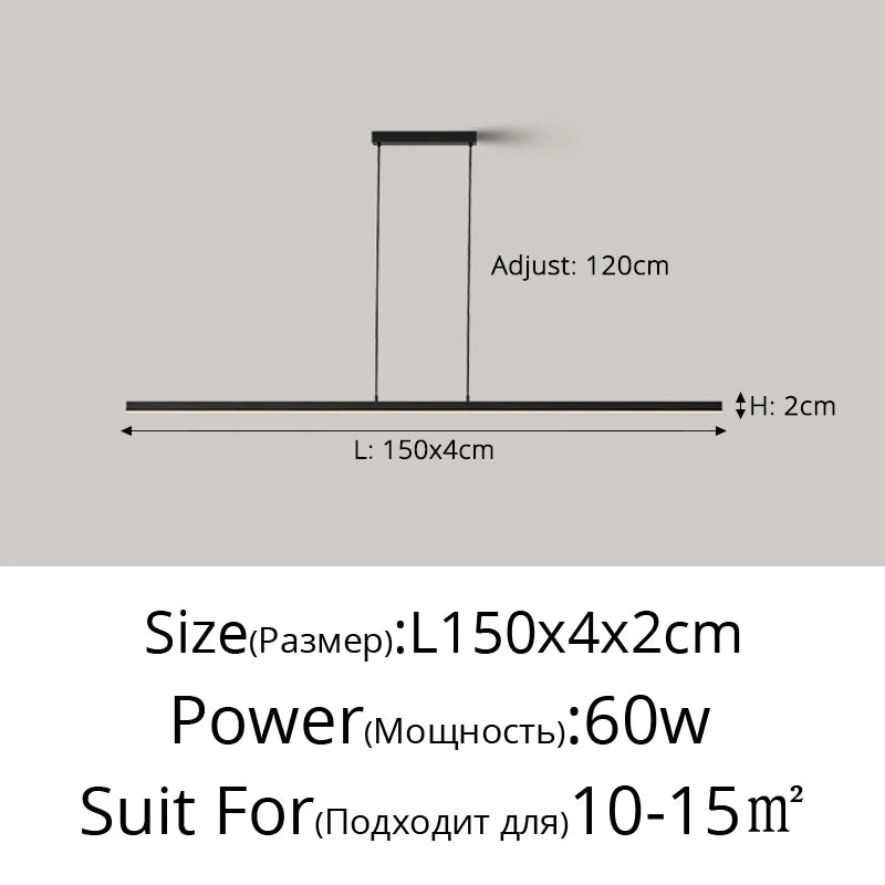 Linear LED Island Pendant