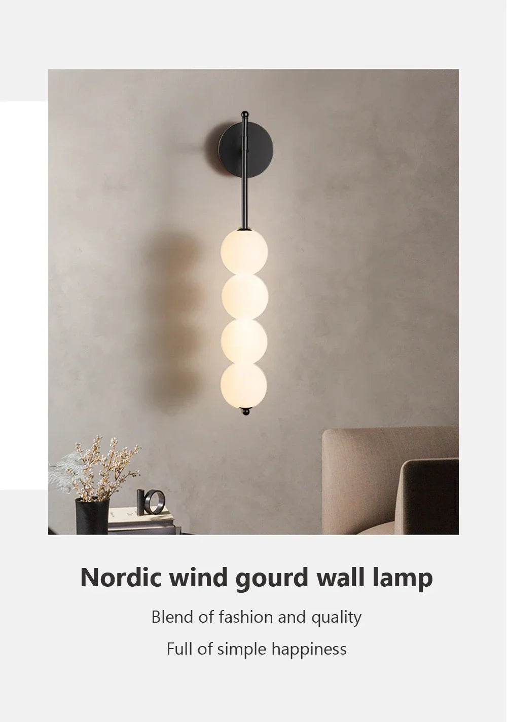 GourdGlow LED Wall Sconce - Modern Ambient Lighting