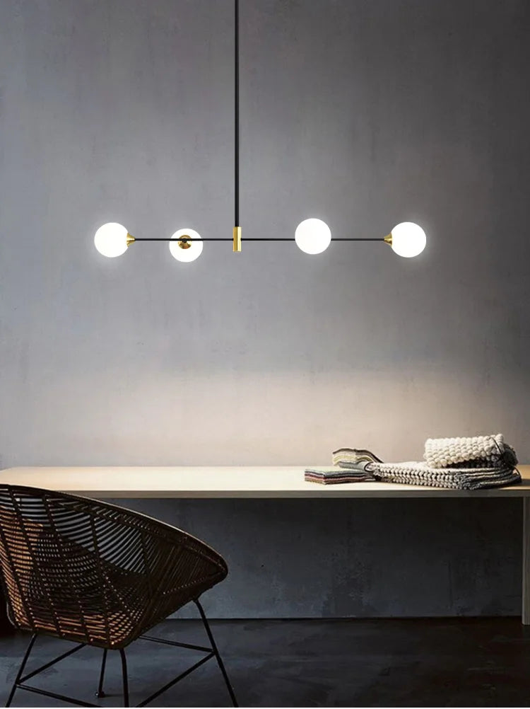 Glass Globe Chandelier