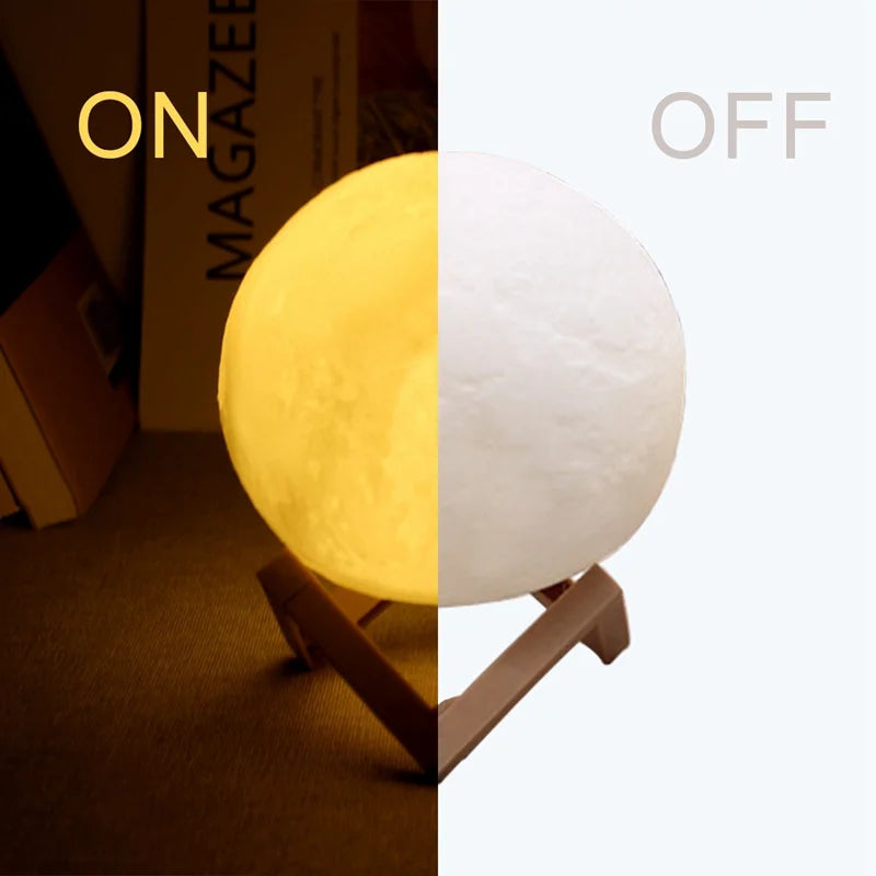 Galactic Moon Glow: Kids' Night Light Delight