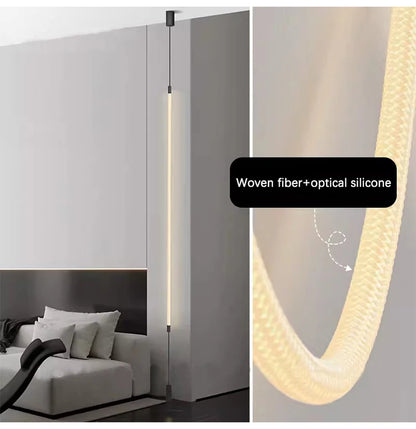 Nordic Glow: Woven Silicone Chandelier