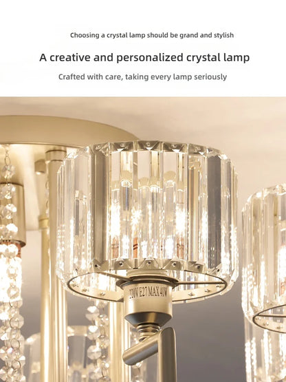 Crystal Glow: Modern LED Ceiling Light Fixture