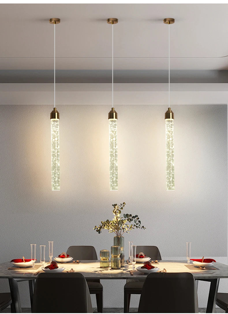 Radiant Luxe Crystal Pendant with Gold Accents