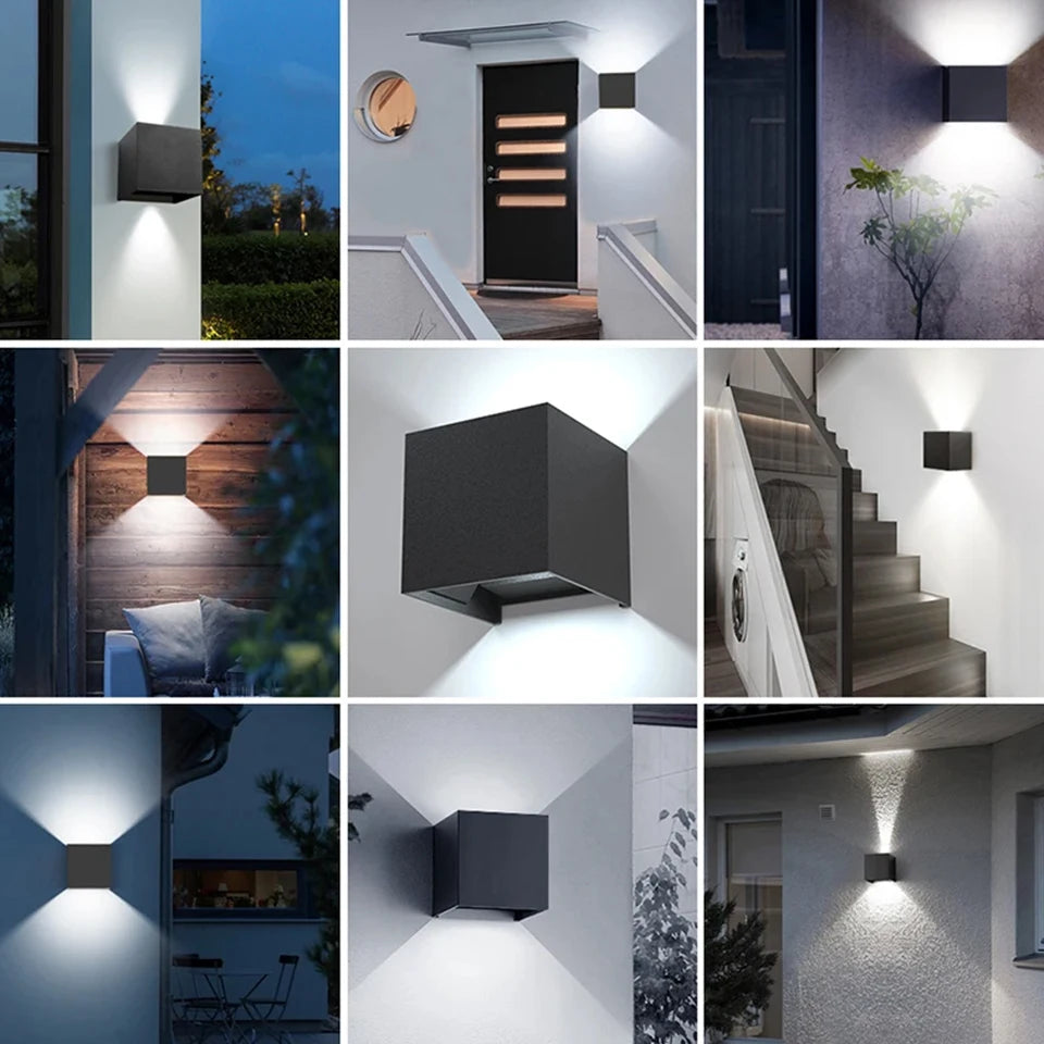 GlowSphere LED Wall Light - Indoor & Outdoor Decor
