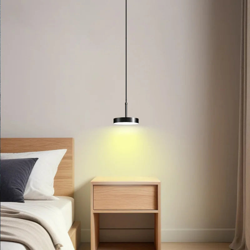 Nordic Brass LED Pendant Lamp - Minimalist Design
